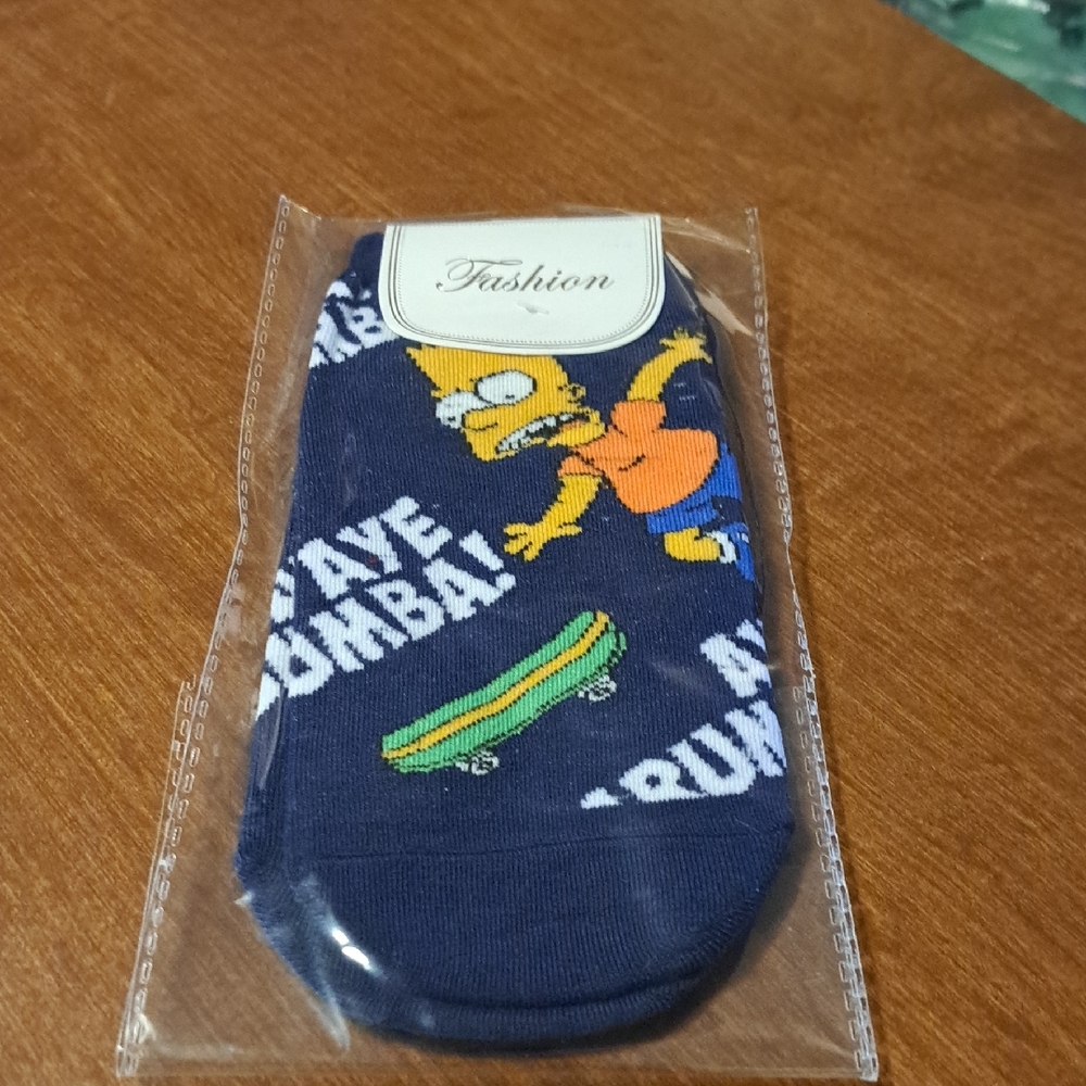 Simpsons Cartoon Character Socks - Blue and Orange/ BUNDLE ONLY 2or more items